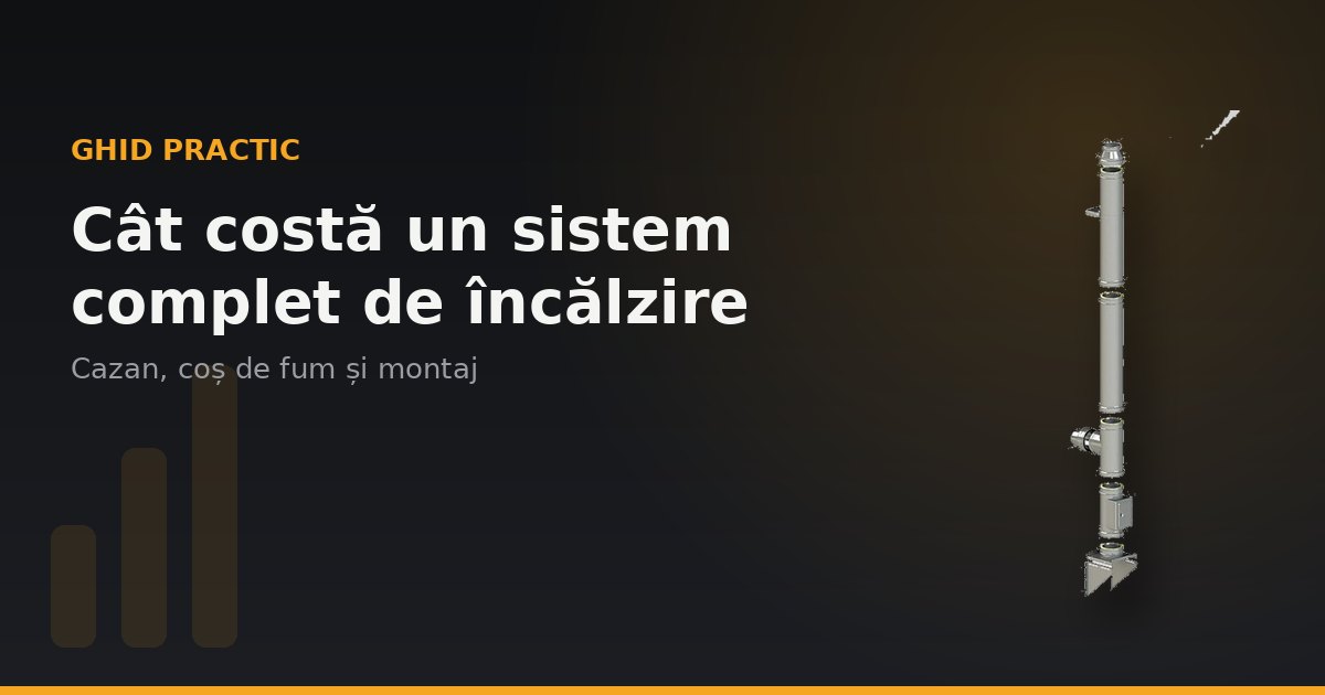 Cât costă un sistem complet de încălzire: cazan, coș de fum și montaj